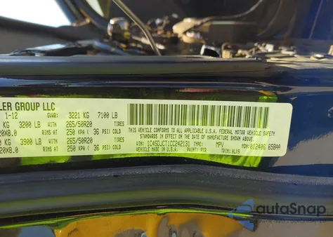 2012 Dodge Durango R/T from USA, damaged, VIN 1C4SDJCT1CC242131